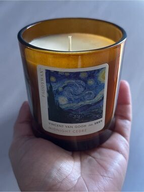 Barnes & Noble Amber Glass Scented Candle